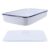 White Enamel Rectangular Lab Tray with Lid, 30x20x5cm