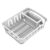 White Expandable Dish Drying Rack with Utensil Holder for Countertop
