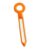 White Gold Silver Luminous Hands Fit VK63 Quartz Mvt(White-Orange)