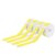 White Label Tape Compatible with P15 Label Maker 12mm X 40mm 3 to 6 Pack 160 Pieces Per Roll Adhesive(4PK Cabel-Yellow)