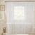 White Lace Shower Curtain Sheer Vintage Floral Shabby Chic Bathroom Decor