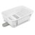 White Plastic Dish Drying Rack with Drainboard, 18.25 x 13.75 in