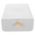 White Plastic Underwear Drawer Organizer Box with Adjustable Dividers