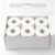 White Tear-A-Square Kitchen Paper Towels 11×6 Inch Sheet, 110 2-Ply Sheets Per Double Roll, for Kitchen Car Craft Room (6 Double Rolls)