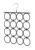 Whitmor 16 Rings Folding Metal Scarf Hanger for Closet, 12. 25″ W x 15. 88″ H, Space Saving Organizer Hangers for Scarves, Ties, Belts, Shawls, Accessory, Chrome & Black (Pack of 12)