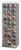 Whitmor 30 Sections Hanging Clothes Closet Shoe Organizer, Space Saving Breathable Fabric Shoe Storage for Bedroom, Laundry, Dorm, Crosshatch Gray