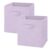 Whitmor Fabric Storage Cubes 2 Pack, Light Lavender Closet Organizer Bins with Handles, 10.5 x 10.5 x 11 Inch Non-Woven Storage Baskets for Shelves, Closet, Nursery, Bedroom, Office