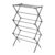 Whitmor Foldable Clothes Drying Rack, Collapsible Laundry Drying Rack with X-Shaped Stable Frame, Rust-Resistant Metal Air Drying Rack for Indoor & Outdoor Use, Black