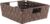 Whitmor Woven Strap Shelf Storage Tote Basket – Java 13 x 15 x 5 inches, (Pack of 6)