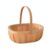 Wicker Storage Basket with Handle, Hand-Woven Natural Wood Shelf Bin for Countertop Organization and Home Decor (1 PC)