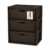 Wide 3-Drawer Plastic Storage Tower, Brown Cross-Weave Decorative Organizer