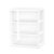 Wide 3 Drawer Tower, Plastic Storage Organizer with Removable Clear Bins, Easy Assembly, No Tools Needed (White)