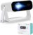 Wielio 2026 Smart Projector Android TV with WiFi 6 and Bluetooth 5.0 Built in 1000+ Apps 210 ANSI Portable Bedroom Mini Movie Projector Support 4K/1080P Auto Keystone & Zoom