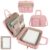 Wigojoy Zipper Binder Bag with D-Ring, 3 Ring Zipper Binder with Strap