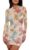WIHOLL Women’s Sheer Mesh Long Sleeve Ruched Bodycon Mini Dress L