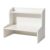 Wilafury Desk Shelf Organizer, Multi-Tier Wooden Desktop Bookshelf with Open Storage Compartments, Mini Bookshelf, White