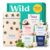 Wild Aluminum Free Natural Deodorant Ultimate Starter Kit – Bee Print Case – Natural Ingredients & 24 Hour Odor Protection – Women’s – Variety of Scents – Case + 5 Refills