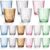 Willinglong 18 Pcs Unbreakable Juice Glasses 10 Oz PC Plastic Stackable Drinking Glasses Heavy Duty Reusable Water Cups, Shatterproof Stackable Dishwasher Safe Tumblers for Daily Use Home Party