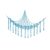 Wind Chime Boho Stuff Animal Storage for Bedroom Kids Toy Organizer Holder Nursery Room Decor Windchime(Sky Blue)