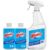 Windex Glass Cleaner Concentrate Starter Pack, Re-usable Trigger Bottle and Two 2.9 Ounce Refills