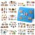 Windkream 16 Pack Felt Board Story Sets Flannel Felt Story Board Pieces with a Multi Functional Pieces Storage Binder and 16 Pcs Pocket for Activities Time(Bible Stories)