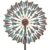 Wind Spinner Kinetic Wind Sculpture, 24.3″W x 79.3″H Large Metal Outdoor Windmill with 5‑Prong Stable Base, 360° Wind Catcher, Eye‑Catching Yard Art Decor for Patio Lawn Garden Backyard (Retro Green)