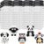 WinnerWhy 144 Pcs Total 76oz Air Dry Clay Soft Non-Toxic Molding Clay for DIY Arts Craft Sculpting Molding Projects Rewards Supplies (White,Black)
