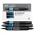 Winsor & Newton 0290183 ProMarker Set -Blues, 3 layout markers in a set, with 2 points, fine and wide for drawings, design and layouts