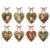 Winter Birds Pre-Cut Felt Heart Ornament Craft Kit, 8PC