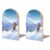 Winter Skiing Wooden Bookends for Shelves