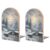 Winter Snow Scene Wood Book Ends Heavy Weighted Bookends