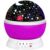 winvin Rotating Starry Sky Projection Night Light Moon Star Lamp for Bedroom Decor, Birthday Gifts (Purple)