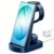 Wireless Charging Station for Samsung/Android, Fast Wireless Watch Charger Station Compatible for Samsung Galaxy S25 Ultra/S24/S23+/Z Flip 7/6 Fold 7/6, Watch8/7/Pro/Active 2 Galaxy Buds3/2 Pro(Blue)