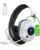 Wireless Gaming Headset with Noise Canceling Microphone for PC, PS5, PS4, Switch, Mac，2.4 GHz Wireless & Bluetooth 5.4 Gaming Headphones, Cool RGB Lighting, 60Hr Battery, 50mm Drivers(Pure White)