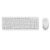 Wireless Keyboard and Mouse 104 Keys Full Size, White