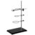 Wisamic Chemistry Laboratory Stand Set, with Support Stand (8.3″x5.5″), 2 Retort Rings (Dia. 2.0″/2.8″), Rod (Length 16″) and Flask Clamp (Dia 1.77 inch)