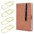 Wisdompro 12 Pack Paper Clip Pen Holder for Notebook, Journal, Gold