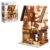 Wise Block Chocolate Shop Building Blocks Set 380 PCS Mini Street View Model Kit for Boys & Girls Ages 8-12, Creative STEM Toy Gift for Birthday Christmas, Fun Room Decor Display for Desk Shelf