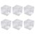 WISHNYMPH Square Bugs Observation Box,6PCS Small Square Bugs Observation Boxes with Magnifier for Outdoor Exploration Safe Bugs Viewer Container
