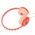 Wisoqu Kids Wired Headphones with Adjustable Headband, 3.5mm Jack Stereo Over Ear Headset for Dinosaur Lovers, HD Sound Compatible with iOS Tablets Computers, for 3+ (Red)