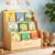 Wisreach 3 Tier Kids Bookshelf, Solid Wood Montessori Bookcase with Scalloped Design, Small Nursery & Toddler Room Storage Organizer, Baby Classroom Book Shelves, Children’s Book Display Stand