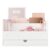 Wisuce Bamboo Mail Organizer with Drawer, Countertop Desk Organizer(White)