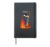Witch Burning in Flames Unbothered Girl Smoking Fun Hardcover Journal, Black