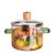 With Cover and Wooden Handle Glass Cookware for Pasta Noodle Soup(2300ml)
