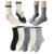WJIAMPLS Women Polka Dot Crew Socks with Ruffle Edge Casual Slouch Socks