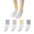 WJIAMPLS Women’s Cotton Loose Fit Slouch Socks Striped Soft Bed Sleeping Socks (4 Pairs-B1)