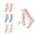 WJIAMPLS Women’s Slouch Bed Socks Loose Fit Non Binding Cotton Lounge Socks (3 Pairs-B1)