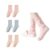 WJIAMPLS Women’s Slouch Bed Socks Loose Fit Non Binding Cotton Lounge Socks (3 Pairs-D1)