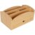 wkao Solid Wood Storage Box, Lidless Compartmented Multi Grid Desktop Organizer with Drawer and Open Slots, Natural Wood Grain, Space Saving Desk Mail Sorter for Home Office Desktop