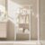 WKSPOO 3-Tier Metal Bathroom Storage Shelf, Floor-Standing Creative Shower Shelves, Toilet Home Use Shower Shelf for Towels, Bathroom Decor Display Shelves